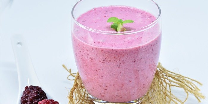 Batido de fresas y plátano