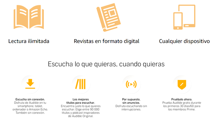 Accede a Kindle Unlimited Audible La mejor oferta Accede a Kindle Unlimited Audible La mejor oferta